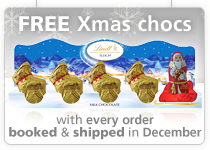 FREE Xmas chocs with every order booked & shipped in December